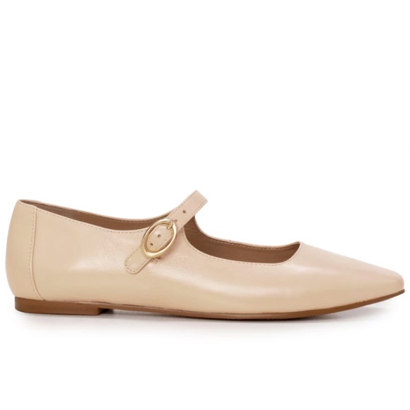 Vince Camuto Cream Mary Jane Flats - Picture 1 of 8
